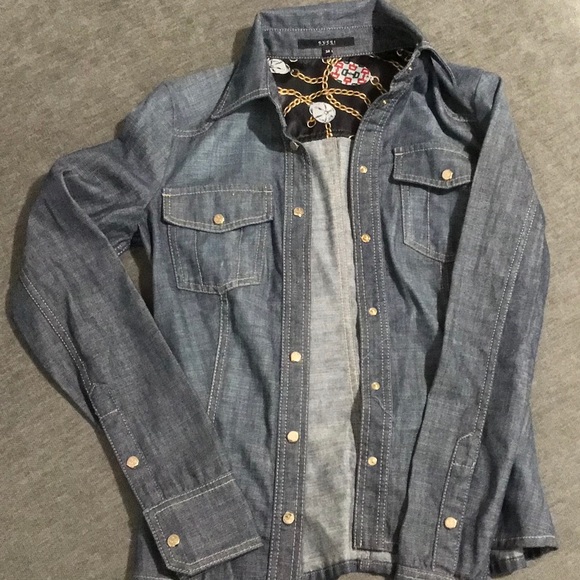 Gucci Tops - Gucci denim button up blouse